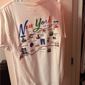 PacSun White New York Graphic Tee